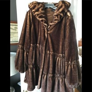 Faux fur coat